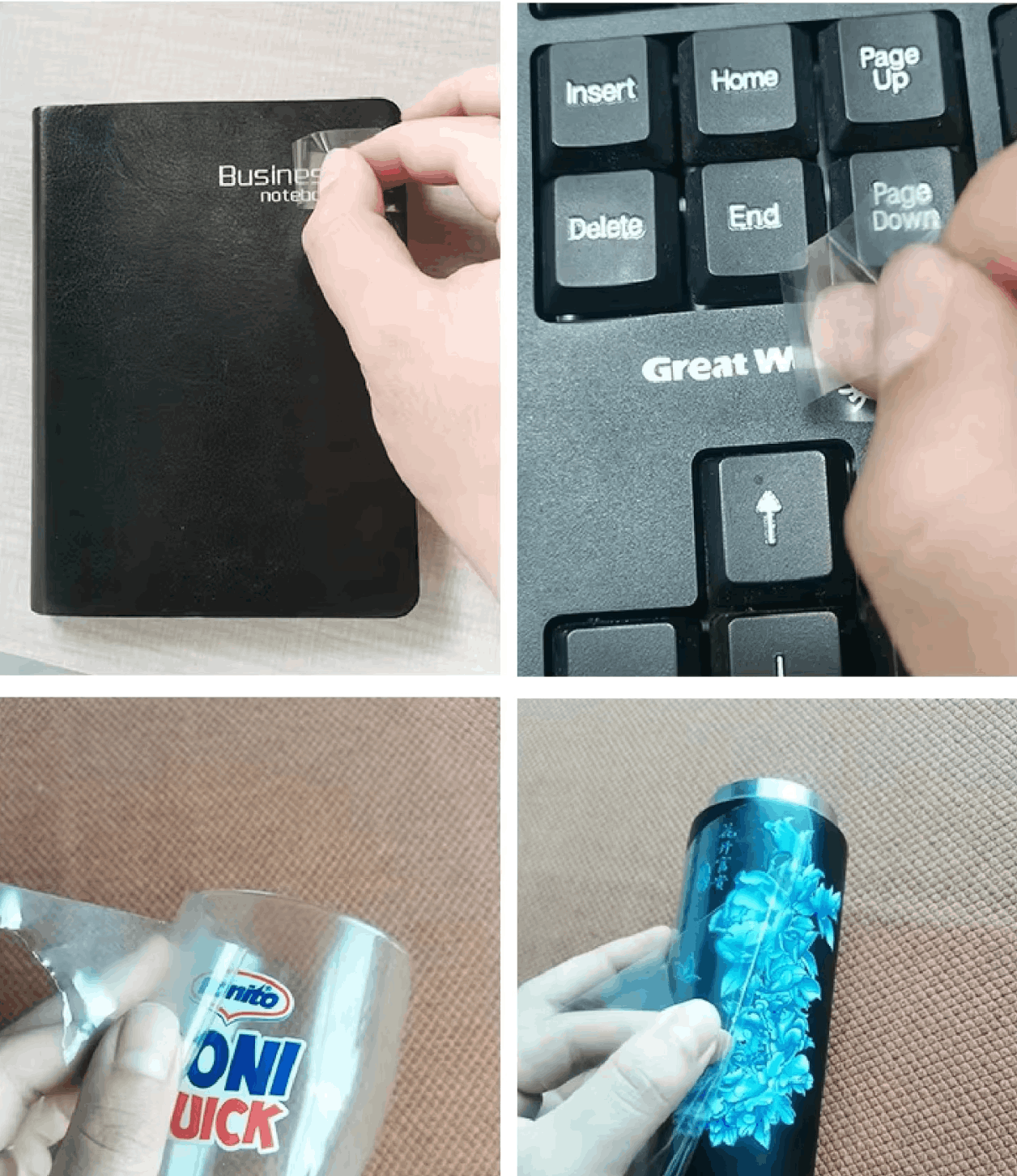 Naklejki do plastiku szkła metalu skóry